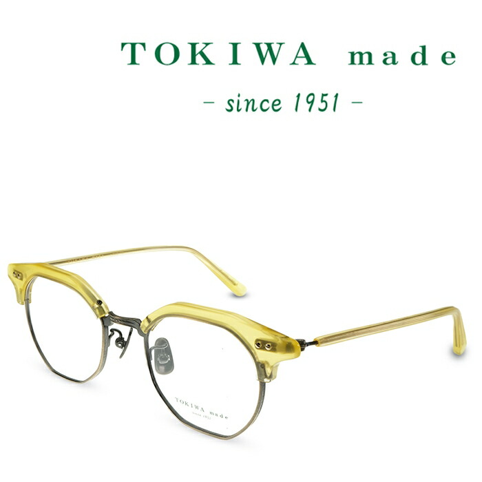 TOKIWA made トキワ メイド T-1963 C-AG-4 キハク メガネ フレーム 度付きメガネ 伊達メガネ メンズ レディース 日本製 本格眼鏡 (お取り寄せ)|メガネ&サングラス REI-GLASSES