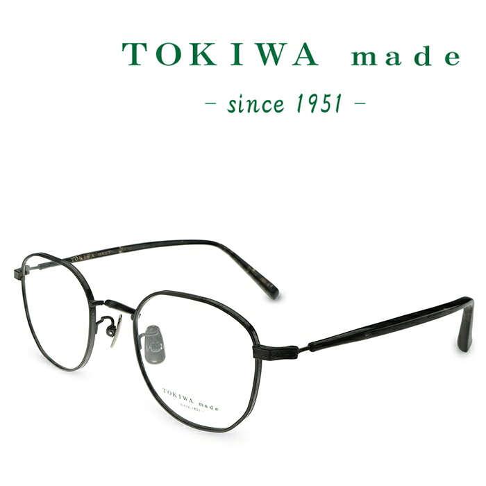 TOKIWA made トキワ メイド T-1972 C-SBK-6 トキワブラック メガネ フレーム 度付きメガネ 伊達メガネ メンズ レディース 日本製 本格眼鏡 (お取り寄せ)|メガネ&サングラス REI-GLASSES