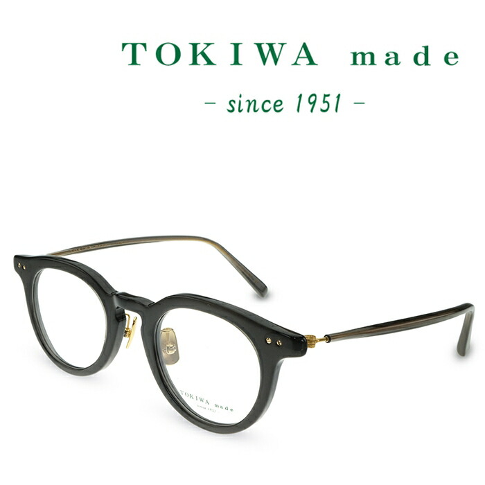 TOKIWA made トキワ メイド T-1974 C-BK ブラック メガネ フレーム 度付きメガネ 伊達メガネ メンズ レディース 日本製 本格眼鏡 （お取り寄せ）