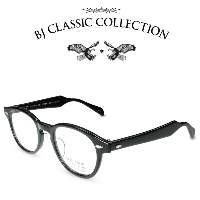 楽天市場】BJ CLASSIC COLLECTION CELLULOID P-503 C-1 ブラック BJクラシックコレクション 度付きメガネ 伊達 メガネ メンズ レディース セルロイド 本格眼鏡 : メガネ＆サングラス REI-GLASSES