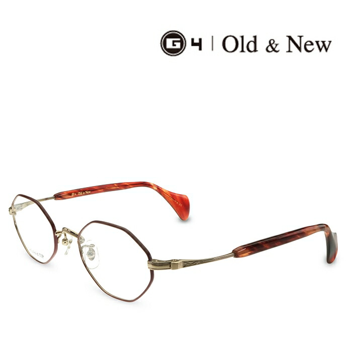 楽天市場】G4 Old & New 1673 G/NV ゴールド ネイビー 度付き