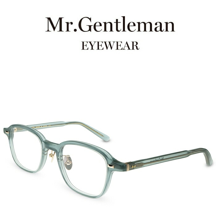 Mr.Gentleman ミスタージェントルマン BEN E Light Blue メンズ レディース メイドインジャパン 度付きメガネ 伊達メガネ 日本製 本格眼鏡｜メガネ＆サングラス REI-GLASSES