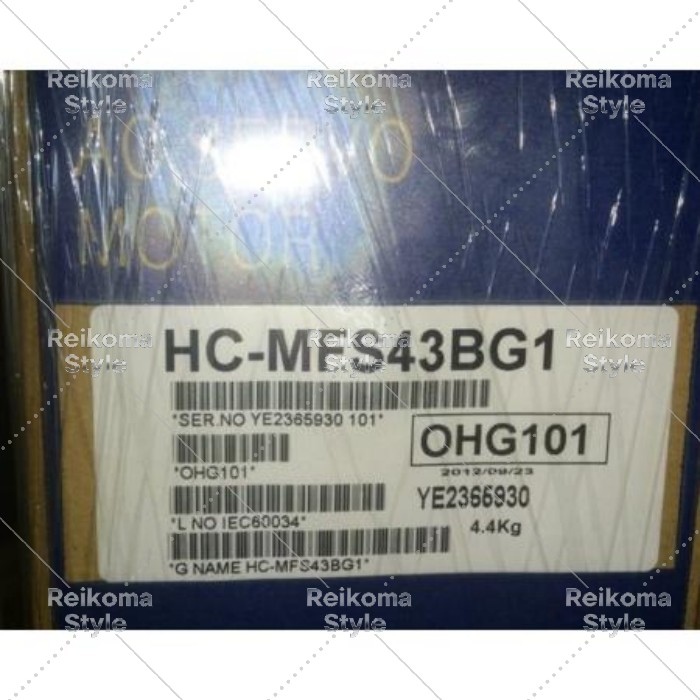 【新品★適当お願いごと書★税込】MITSUBISHI 三菱電機 HC-MFS43BG1 サーボ原動機◆6ヶ月引き受ける