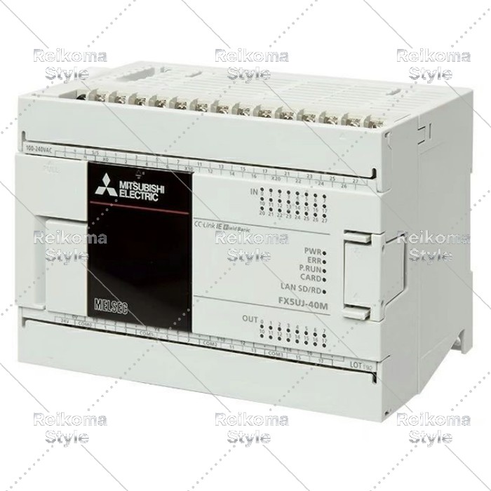 【新品★適格請求書★税込】三菱電機　FX5UJ-40MR/ES　CPUユニット　入力24点 DC24V シンク/ソース　出力16点 リレー　AC電源 DC入力 ネジ式端子台タイプ