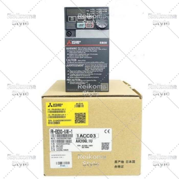 【新品★適格請求書★税込】 MITSUBISHI 三菱電機 FR-E820S-0.4K-1 インバーター◆ 6ヶ月保証|Reikoma Style
