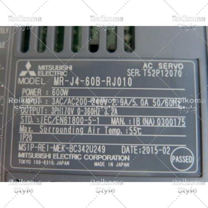 【新品★適格請求書★税込】ITSUBISHI 三菱電機 MR-J4-60B-RJ010 サーボアンプ【６ヶ月保証】