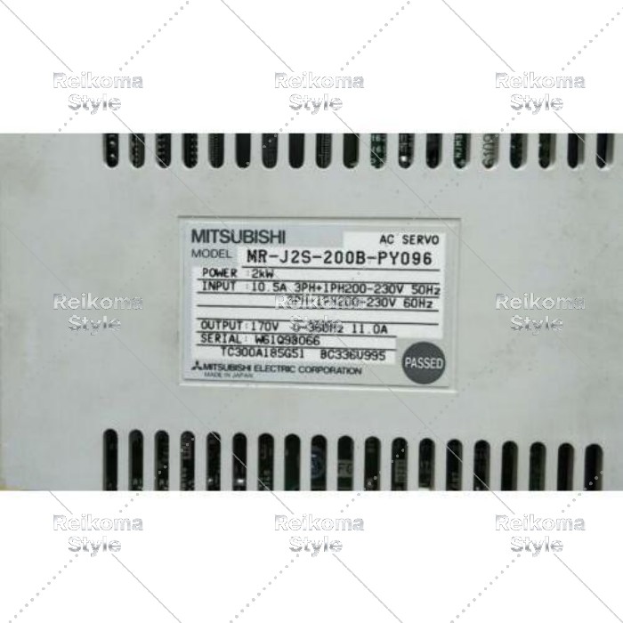 【新品★適当お願いごと書★税込】 MITSUBISHI 三菱電機 MR-J2S-200B-PY096  サーボアンプリファイアー【6ヶ月引き受ける】