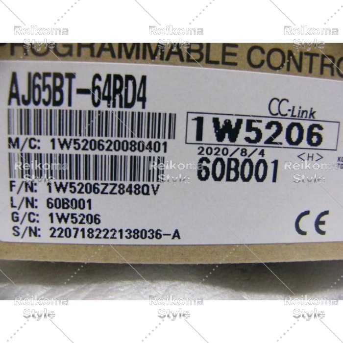 【新品★適当お願いごと書★税込】三菱 PLC AJ65BT-64RD4 CC-Link白金測温踏みこたえる体Pt100熱度インプット