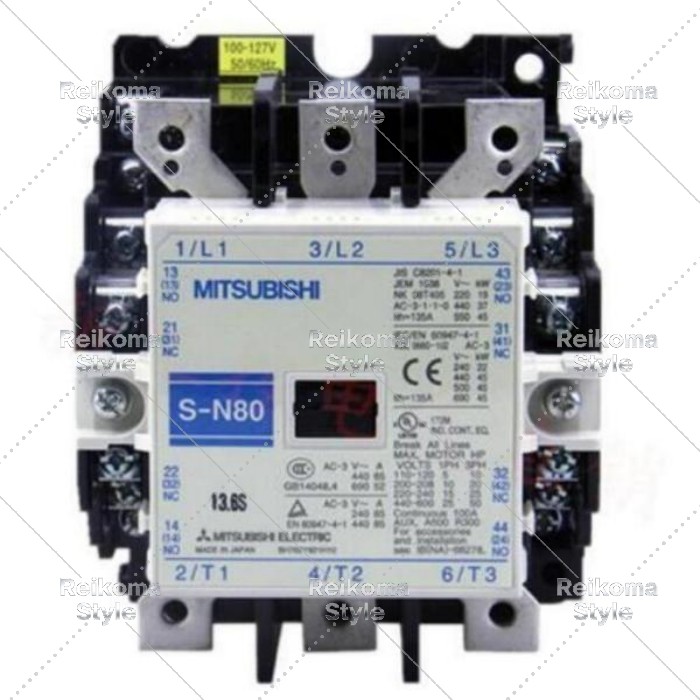 【新品★適当お願いごと書★税込】MITSUBISHI三菱電機 S-N80 AC220V 用電磁当たること器【６ヶ月引きうける】
