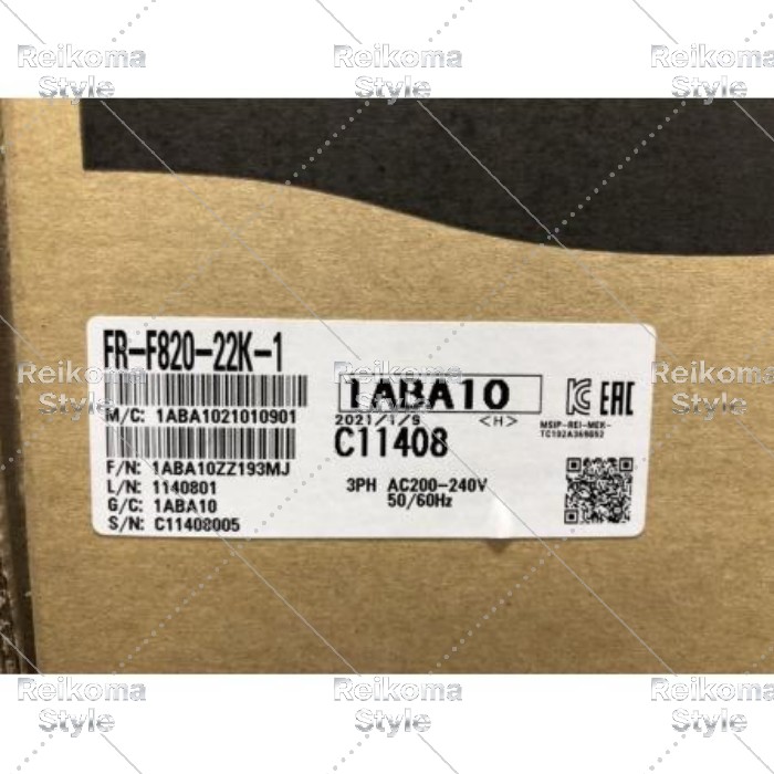 【新品★適格請求書★税込】 MITSUBISHI 三菱電機 FR-F820-22K-1インバーター ★【６ヶ月保証】｜Reikoma Style