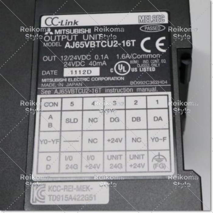 【新品 ★貨物輸送無料 】MITSUBISHI三菱電機 AJ65VBTCU2-16T CC-Link小っちゃい印字機リモートI/O社会的単位【６ヶ月引き受ける】
