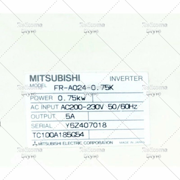 【新品★適当お願いごと書★税込】MITSUBISHI三菱電機 FR-A024-0.75K【６ヶ月引き受ける】