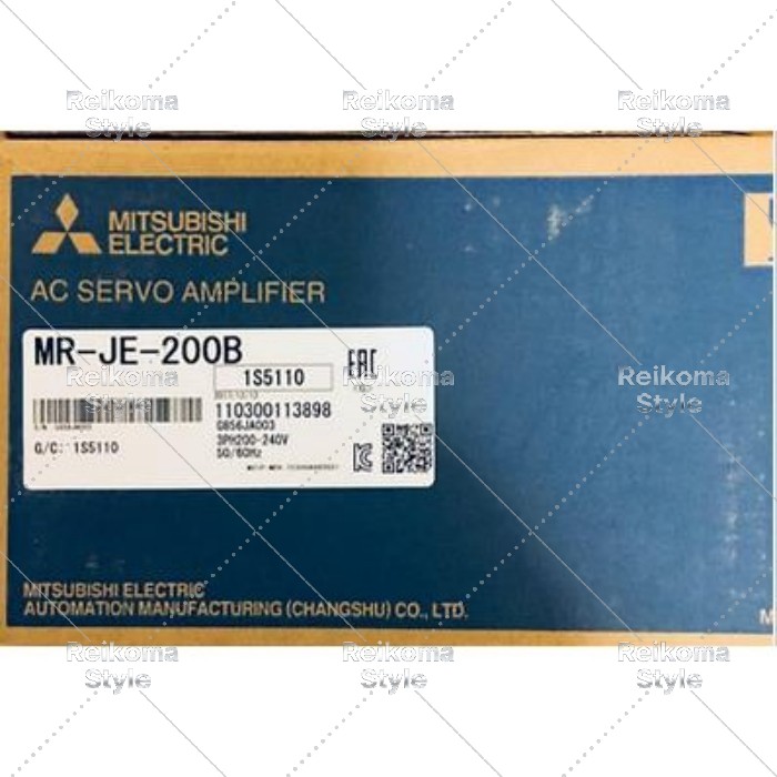 【新品★適格請求書★税込】MITSUBISHI三菱電機 MR-JE-200B サーボドライブ【6ヶ月保証】|Reikoma Style