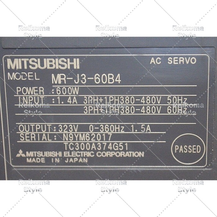 【新品★適当お願いごと書★税込】MITSUBISHI/三菱 MR-J3-60B4 サーボアンプリファイアー【６ヶ月引き受ける】