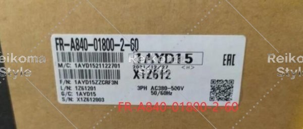 【新品★適格請求書★税込】MITSUBISHI三菱電機 FR-A840-01800-2-60 55KW インバーター・ 【６ヶ月保証】
