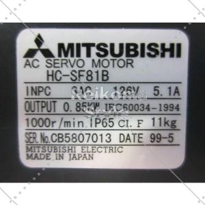 【新品★適当お願いごと書★税込】MITSUBISHI 三菱 HC-空想科学小説81B  サーボ原動機    6ヶ月引き受ける