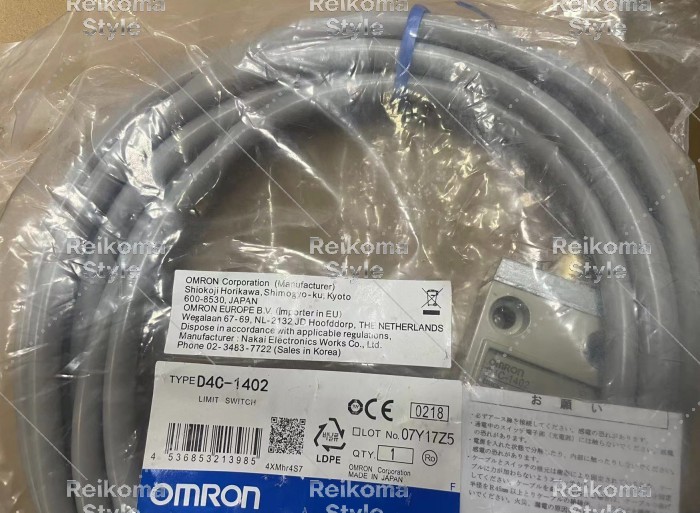 【新品★適格請求書★税込】10個セット OMRON/オムロン D4C-1402 小型セーフティ スイッチ 【6ヶ月保証】|Reikoma Style