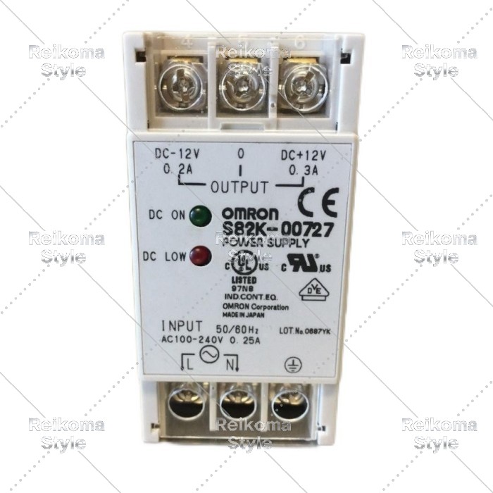 【新品★適当お願いごと書★税込】オムロン S82K-00727 12VDC 0.2A 用 取り替えっこワット数 【６ヶ月引き受ける】