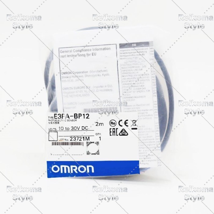【新品★適当お願いごと書★税込】OMRON E3FA-BP12 用光電検知器 【６ヶ月引き請ける】