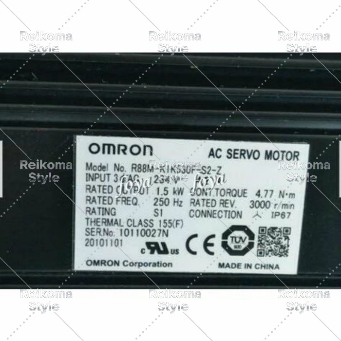 【新品★適当お願いごと書★税込】OMRON オムロン R88M-K1K530F-S2-Z 用サーボ原動機【６ヶ月引き受ける】
