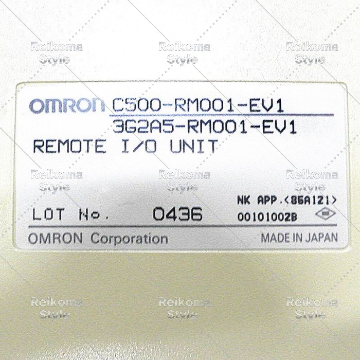 【新品★適格請求書★税込】OMRON オムロン C500-RM001-EV1 【６ヶ月保証】｜Reikoma Style