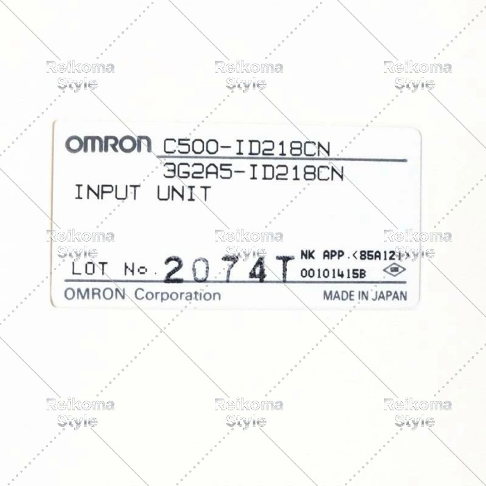 【新品★適格請求書★税込】OMRON プログラマブルコントローラαシリーズ C500-ID218CN 【６ヶ月保証】
