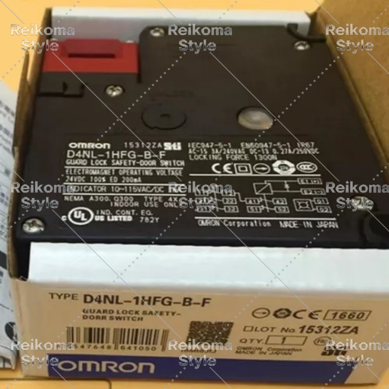 【新品★適当お願いごと書★税込】OMRON D4NL-1HFG-B-F 小っちゃい電磁鍵を掛ける セーフティドアスイッチ 【６ヶ月引き受ける】
