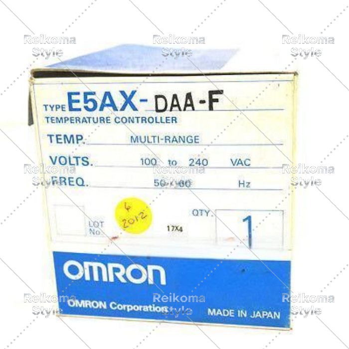 【新品★適格請求書★税込】OMRON 新しい E5AX-DAA-F温度コントローラーE5AXDAAF 【６ヶ月保証】