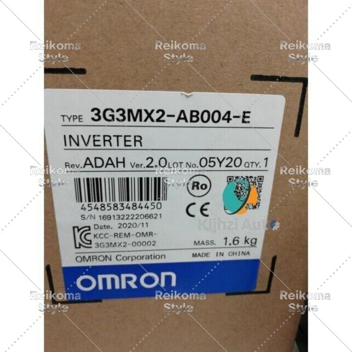 【新品★適格請求書★税込】オムロン MX2インバーター200 V 1フェーズ0.4 kW 3G3MX2-AB004-E 【6ヶ月保証】