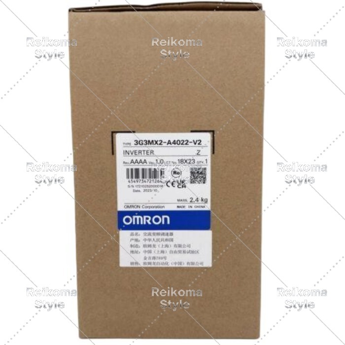 【新品★適格請求書★税込】オムロン 3G3MX2-A4022-V2 周波数コンバータ 【６ヶ月保証】｜Reikoma Style