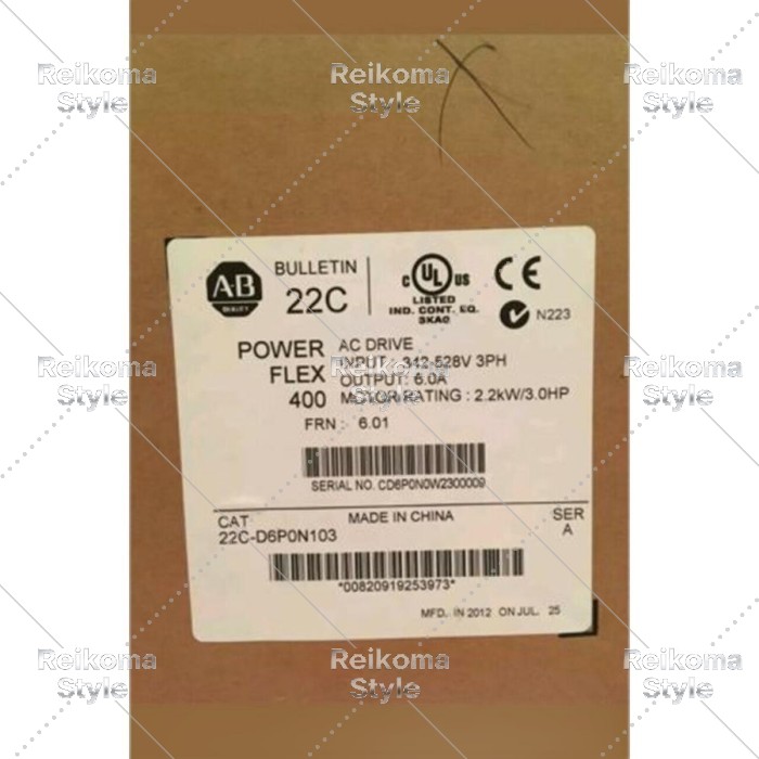 【新品★適格請求書★税込】密閉アレンブラッドリー22CD6P0N103 PowerFlex400 2.2 kW 3HP AB 22C-D6P0N103 【6ヶ月保証】