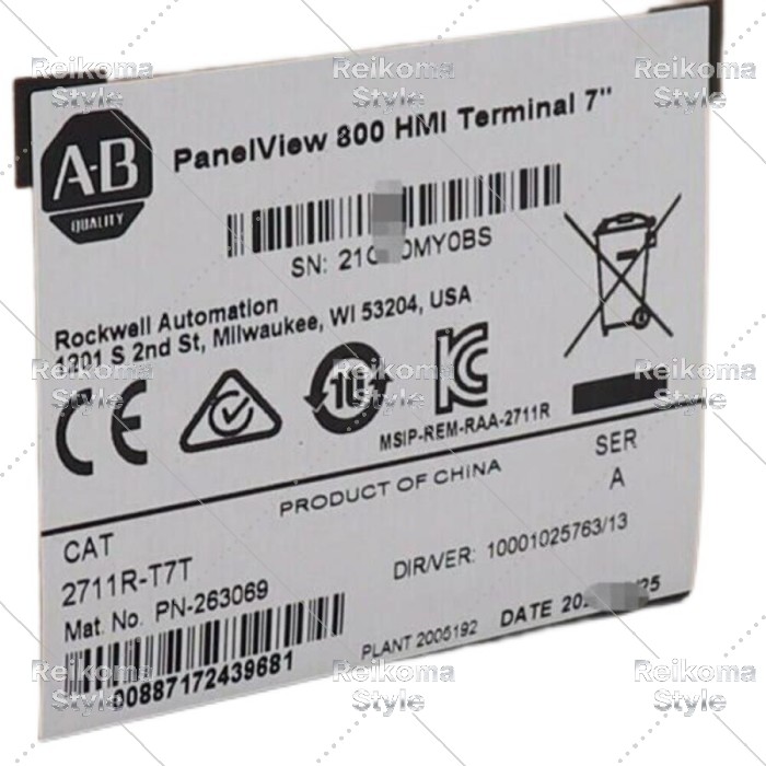 【新品★適格請求書★税込】2022 AB 2711R-T7T PANELVIEW 800 7インチHMIターミナル工場密閉 【6ヶ月保証】