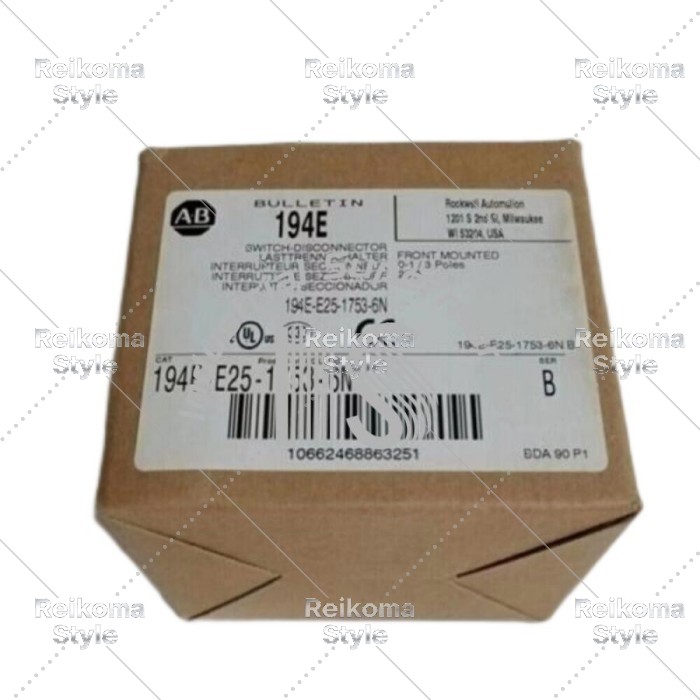 【新品★適当お願いごと書★税込】Allen-Bradley 194E-E25-1753-6n 【6ヶ月引き受ける】