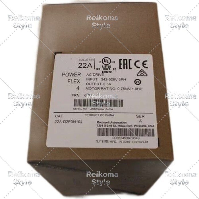 【新品★適当お願いごと書★税込】Allen-Bradley 22A-D2P3N104 PowerFlex 4 AC運転1HP取りのこし密閉 【6ヶ月引き受ける】