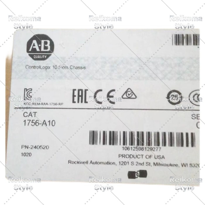 【新品★適当お願いごと書★税込】Allen-Bradley 1756-A10消印されたSer/C Controllogix 10スロットシャーシ1756A10 US 【6ヶ月引きうける】