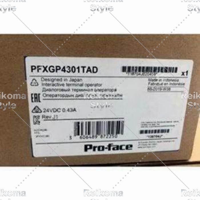 【新品★適格請求書★税込】(Proface) プログラマブル表示器 タッチパネル GP-4301T PFXGP4301TAD 【６ヶ月保証】｜Reikoma Style