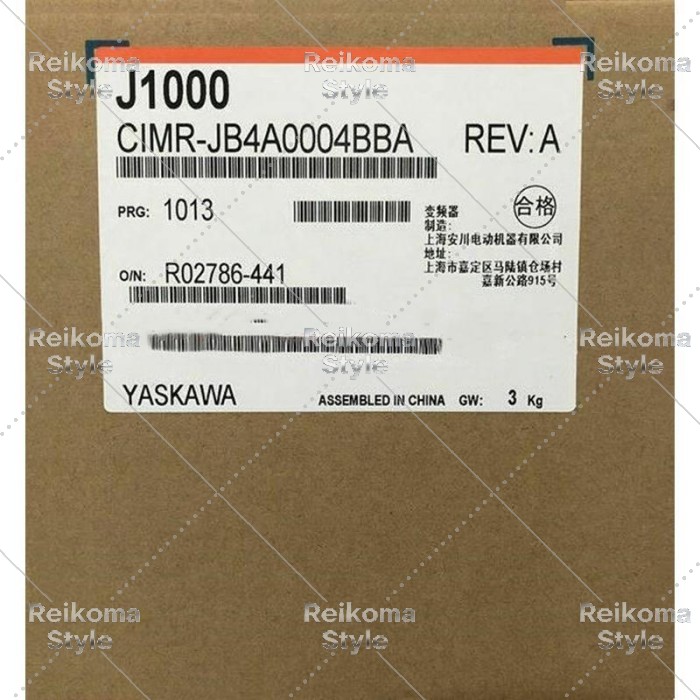 【新品★適格請求書★税込】YASKAWA CIMR-JB4A0004BBA インバーター 【６ヶ月保証】｜Reikoma Style