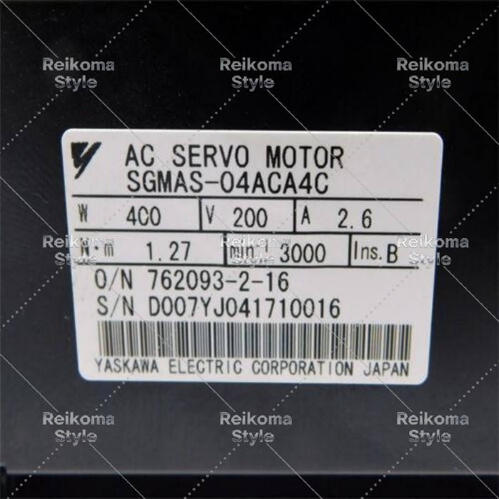 【新品★適当お願いごと書★税込】YASKAWA  Servo Motor SGMAS-04ACA4C 【６ヶ月引き受ける】