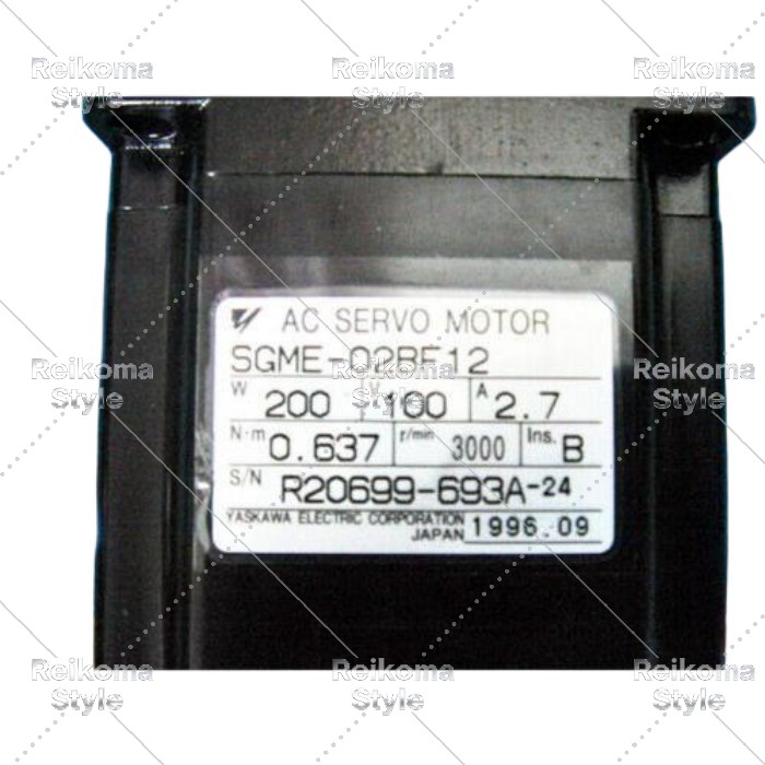 【新品★適格請求書★税込】YASKAWA ACサーボモーターSGME-02BF12 NEW 【6ヶ月保証】|Reikoma Style