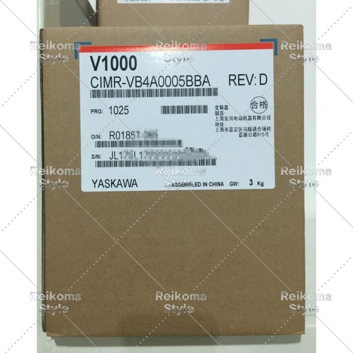 【新品★適格請求書★税込】YASKAWA CIMR-VB4A0005BBAインバーター380V/1.5kW 【６ヶ月保証】｜Reikoma Style
