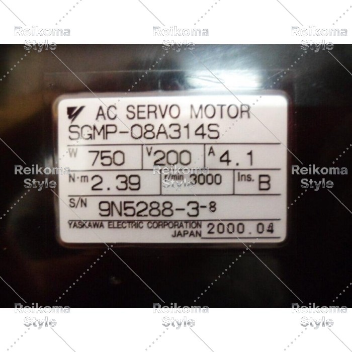 【新品★適当お願いごと書★税込】YASKAWA 目あたらしいオリジナルサーボモーターSGMP-08A314S 【６ヶ月引き受ける】
