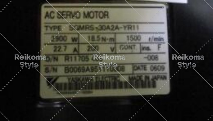 【新品★適格請求書★税込】YASKAWA サーボモーター SGMRS-30A2A-YR11 【６ヶ月保証】