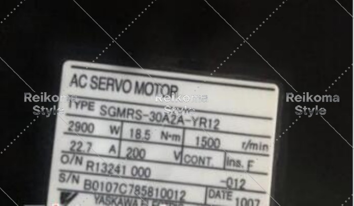 【新品★適当お願いごと書★税込】YASKAWA サーボ原動機 SGMRS-30A2A-YR12【６ヶ月引き受ける】