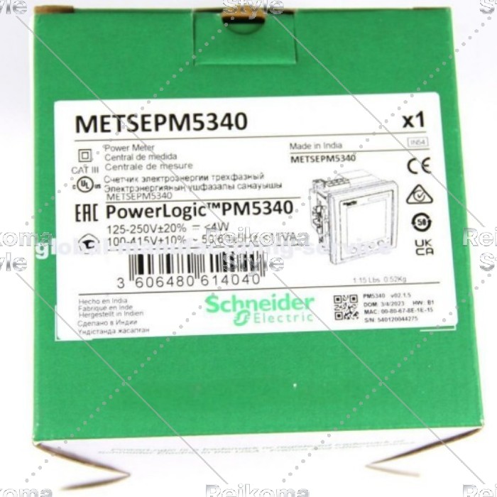 【新品★適格請求書★税込】New Electric MetSepM5340 Power Logic PM5340パワーメーター 【6ヶ月保証】｜Reikoma Style 108,790円