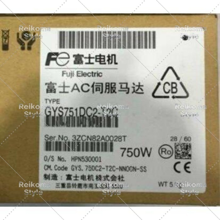 【新品★適格請求書★税込】Fuji サーボモータ GYS751DC2-T2C 【6ヶ月保証】|Reikoma Style