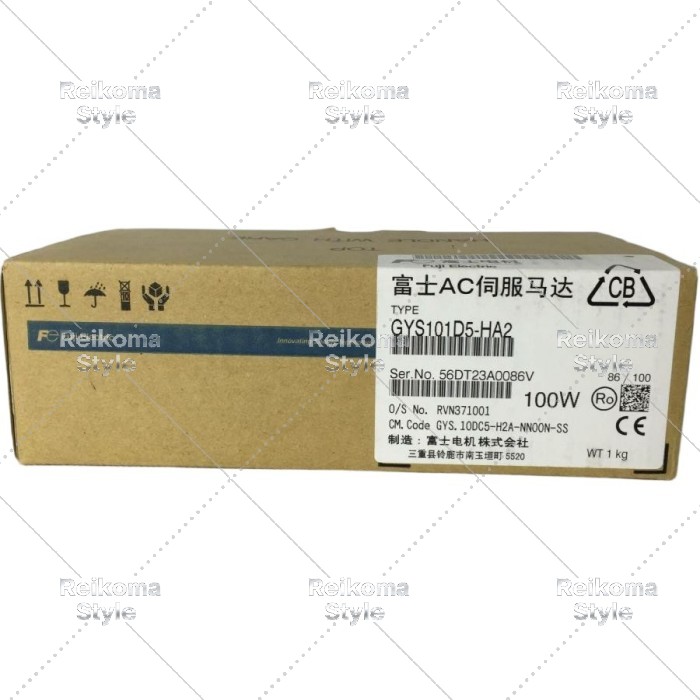 【新品★適格請求書★税込】Fuji Gys101D5-HA2サーボモーターGYS101D5HA2 【6ヶ月保証】|Reikoma Style