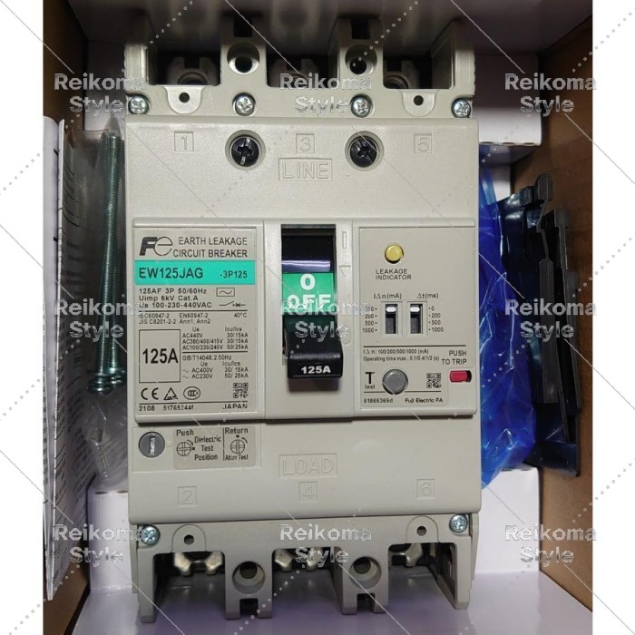 【新品★適格請求書★税込】Fuji 電機EW125JAG-3P125K【６ヶ月保証】