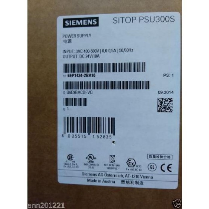 【新品★適格請求書★税込】SIEMENS シーメンス 6EP1434-2BA10 【６ヶ月保証】 42,705円