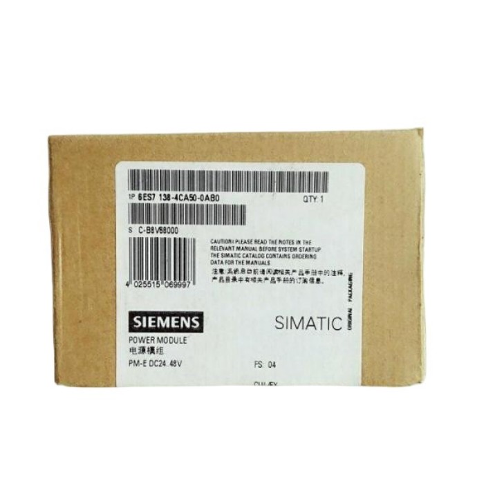 【新品★適当お願いごと書★税込】Siemens ジーメンス 6ES7138-4CA50-0AB0 DC24-48V PLC I/Oモデュール【６ヶ月引き受ける】