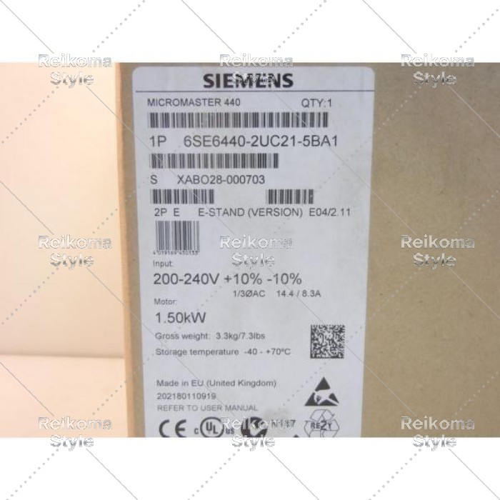 【新品★適格請求書★税込】6SE6440-2UC21-5BA1 Siemens 6SE6 440-2UC21-5BA1 6SE64402UC215BA1 【６ヶ月保証】